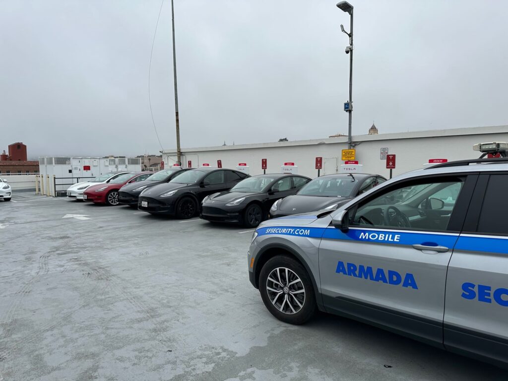 Parking lot security patrol services